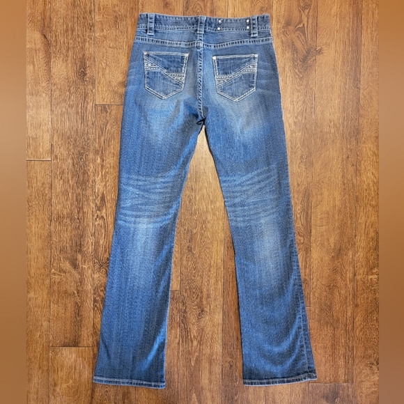 Rock & Roll Cowgirl Women's Jeans 28X34 Original Mid Rise Bootcut - Picture 4 of 7